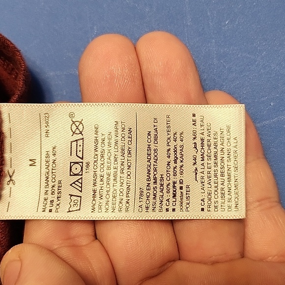 Dark Rust Old Navy soft wash Henley - Picture 6 of 6